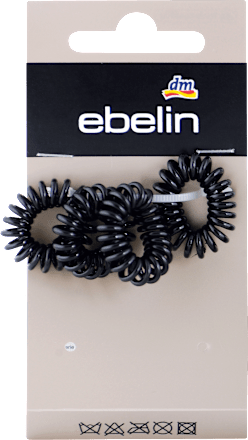 Spiralne elastike za lase, črne ebelin