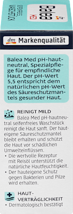 seifenfreies Waschstück hautneutral Balea med