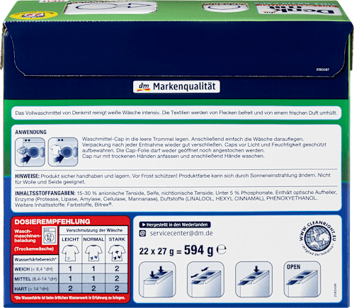  Vollwaschmittel Caps 3in1 Aktiv Denkmit