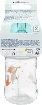 Flašica sa širokim grlom, zapremina: 280ml, više vrsta babylove