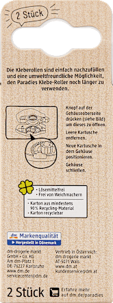 Kleberoller Nachfüllpack Set 2tlg Paradies