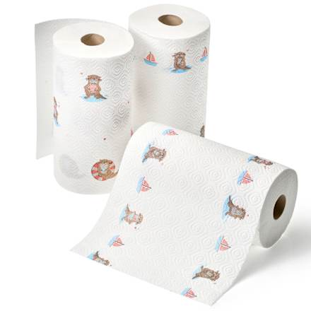 Küchenrolle Mega Roll mit Design 3-lagig sortiert Saugstark&Sicher