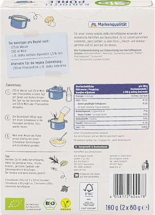 Kartoffelpüree dmBio