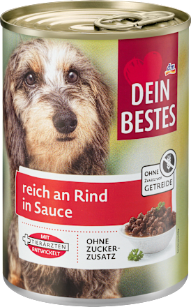 Cibo per cani con manzo in salsa DEIN BESTES