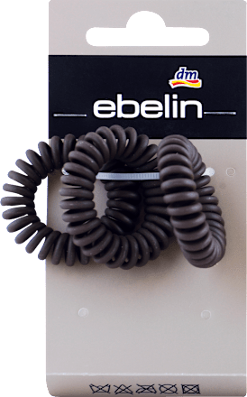 Spiralne elastike za lase, mat rjave ebelin