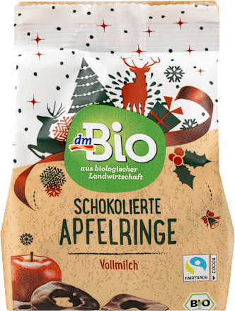 schokolierte Apfelringe dmBio
