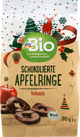 schokolierte Apfelringe dmBio