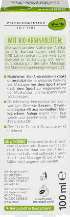 Olejek do masażu, z bio kwiatami arniki alverde NATURKOSMETIK