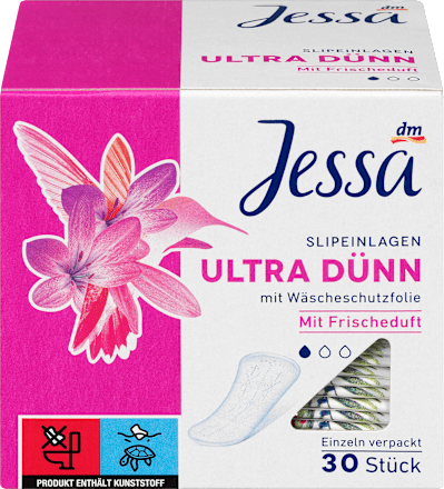 Wkładki higieniczne ultracienkie o świeżym zapachu Jessa