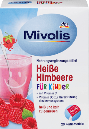 Heißgetränk Heiße Himbeere für Kinder, Portionssticks 20 St. Mivolis