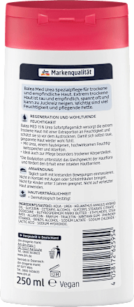 2in1 Bodylotion Sofortpflegemilch Urea Balea med