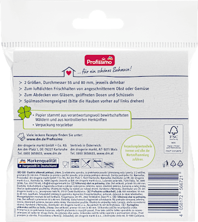 Frischhaltehauben aus Silikon  Profissimo