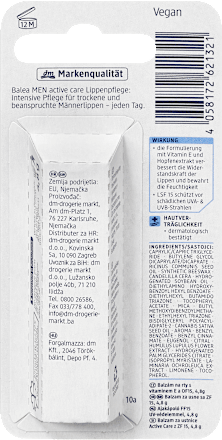 Lippenpflege active care Balea MEN