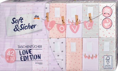 Chusteczki higieniczne Design, 4-warstwowe, 42x10 szt. Soft&Sicher