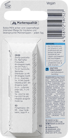Lippenpflege active care Balea MEN