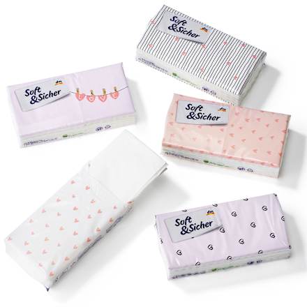 Chusteczki higieniczne Design, 4-warstwowe, 42x10 szt. Soft&Sicher