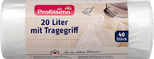 Müllbeutel 20 l mit Tragegriff Profissimo
