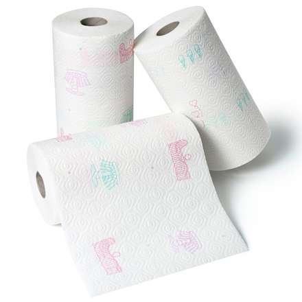 Küchenrolle Mega Roll mit Design 3-lagig sortiert Saugstark&Sicher