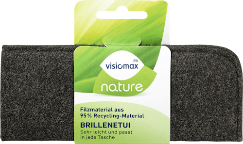Etui filcowe do okularów NATURE niebieskie/antracytowe Visiomax
