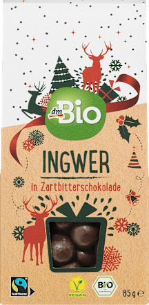Ingwer in Zartbitterschokolade dmBio