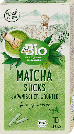 Matcha Sticks Japanischer Grüntee dmBio