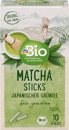 Japanischer Grüner Tee, Matcha Sticks (10 x 2g) dmBio