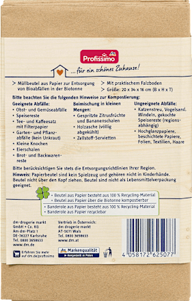 Kompostbeutel nature 10 l Profissimo