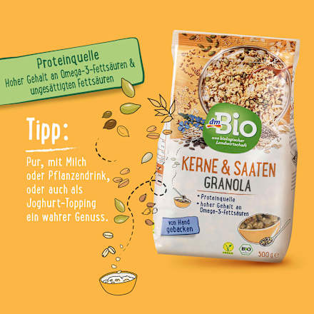 Knuspermüsli Kerne & Saaten Granola dmBio