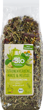 Kräuterteemischung lose Zitronenverbene, Minze & Melisse dmBio