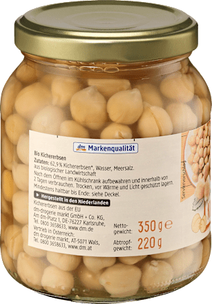 Kichererbsen, im Glas  dmBio