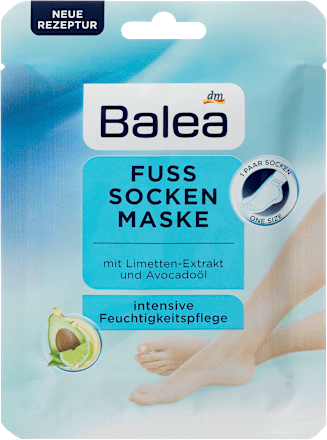Fußmaske Socken, intensive Feuchtigkeitspflege (1 Paar) Balea