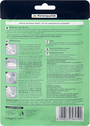 Fußmaske Socken, Hornhaut Entferner (1 Paar) Balea