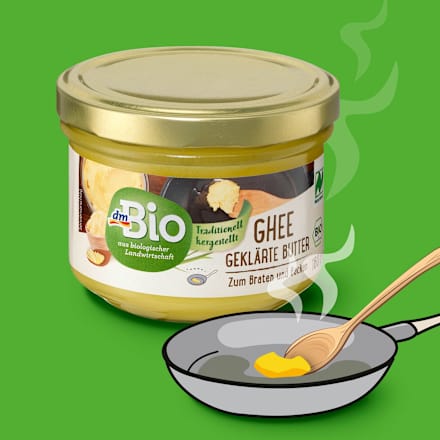 Ghee, geklärte Butter, Naturland dmBio