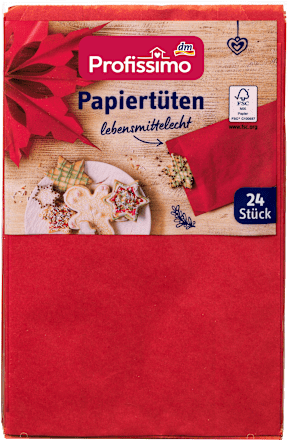 Papiertüten rot Profissimo
