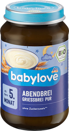 Abendbrei Grieß pur ab dem 5. Monat babylove