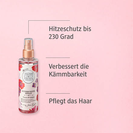 Hitzeschutzspray Langhaarmädchen