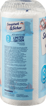 Küchenrolle Mega Roll mit Design 3-lagig sortiert Saugstark&Sicher