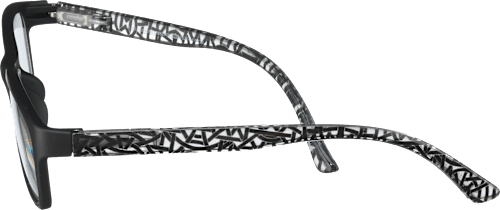 Fertig-Lesebrille matt schwarz mit Federscharnier +2.00 VISIOMAX