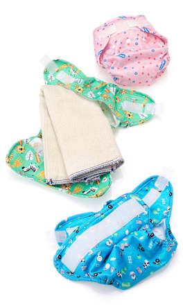 Stoffwindel-Set Blümchen babylove