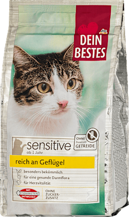 sensitive granule pro kočky drůbeží maso Dein Bestes