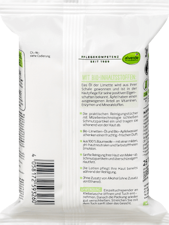 Abschminktücher Beauty&Fruity  alverde NATURKOSMETIK