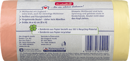 Müllbeutel 35 l mit Zugband Profissimo