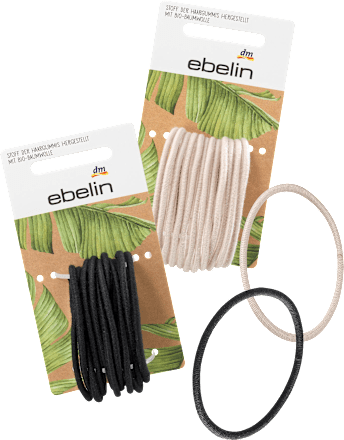 Haargummis - Stoff hergestellt mit Bio-Baumwolle ebelin
