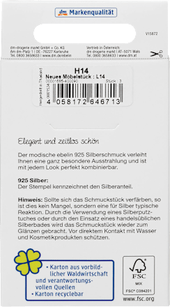 Ohrstecker und Ear Cuff 925 Silber ebelin