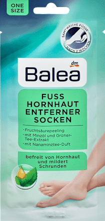 Maska za stopala u obliku čarape - nana, zeleni čaj i aloe vera, 1par Balea