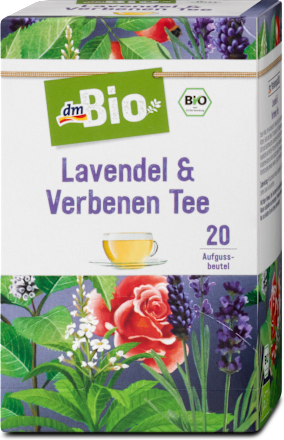 bio bylinný čaj levandule & verbena  dmBio