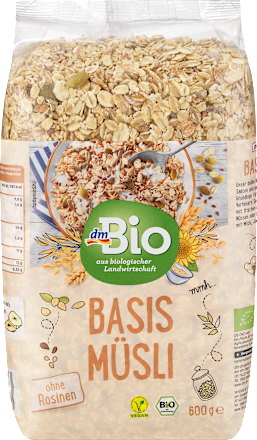 Müsli, Basis ohne Rosinen dmBio