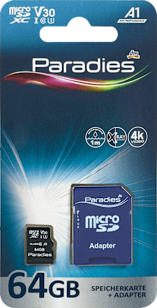 Speicherkarte Micro SDXC Paradies