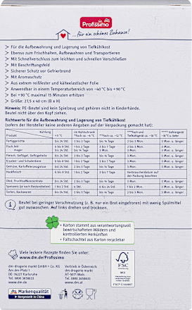uzavíratelné sáčky do mrazničky 5 L Profissimo