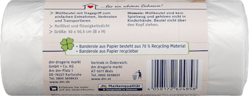 Müllbeutel 20 l mit Tragegriff Profissimo